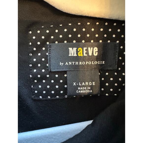 Anthropologie Maeve Sleeveless Mock-Neck Mini Shirt Dress Gogo 70's Size XL - Picture 6 of 15